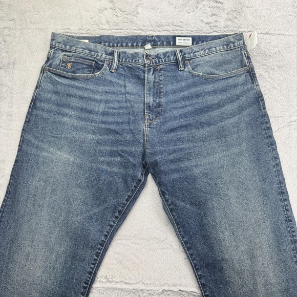 Todd Snyder Jeans Mens 40 x 32 Blue Slim Straight Stretch 5 Pocket Denim Pants - Picture 3 of 14